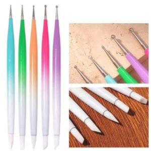 Set pinceles doble  Silicona/dotting