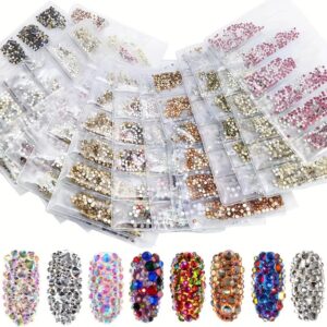 Cristales de decoración 1440 piezas Tamaños surtidos.