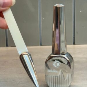 Esmalte Semipermanente Bella Rosa efecto espejo Plata.