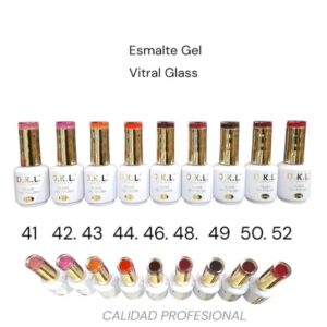 Esmalte vitral,glass gel 15ml DKL semipermanente