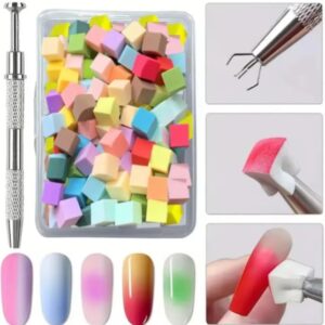 Set esponja para uñas degrade