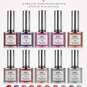 Esmaltes Semipermanente DKL efecto Diamond, reflectivos