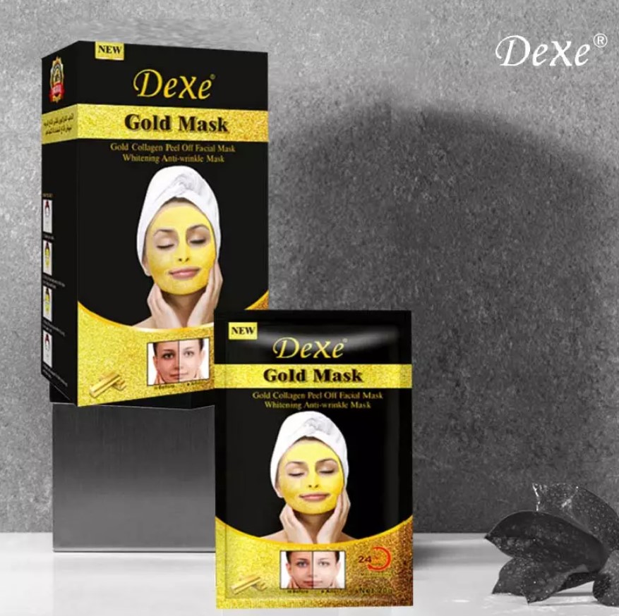 Mascarilla Facial Activado Aclarante De Piel Oro Dexe