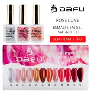Esmaltes Semipermanente Dafu Magnetico (ojo de gato) Rose Love