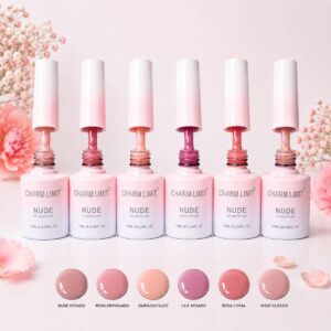 Esmaltes Semipermanente Charm Limit coleccion Nude