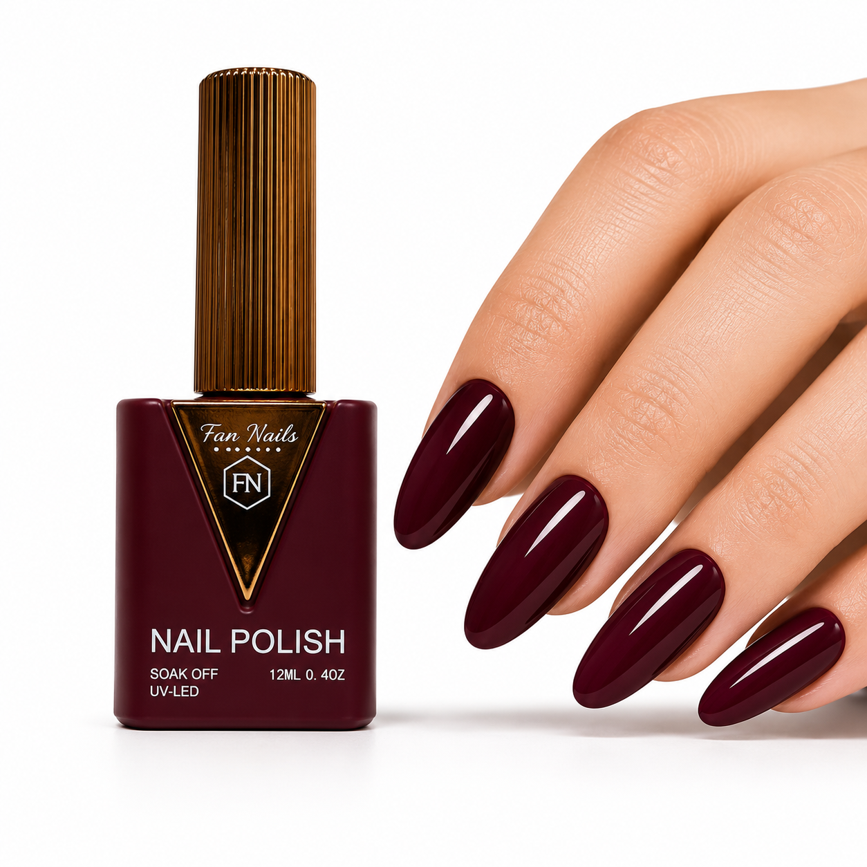 Kit de esmaltes Fan Nails en tonos marrones intensos, 6 unidades - Imagen 7