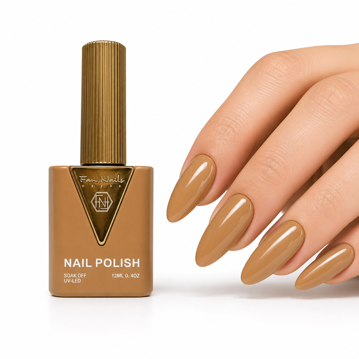 Kit de esmaltes Fan Nails en tonos marrones intensos, 6 unidades - Imagen 2